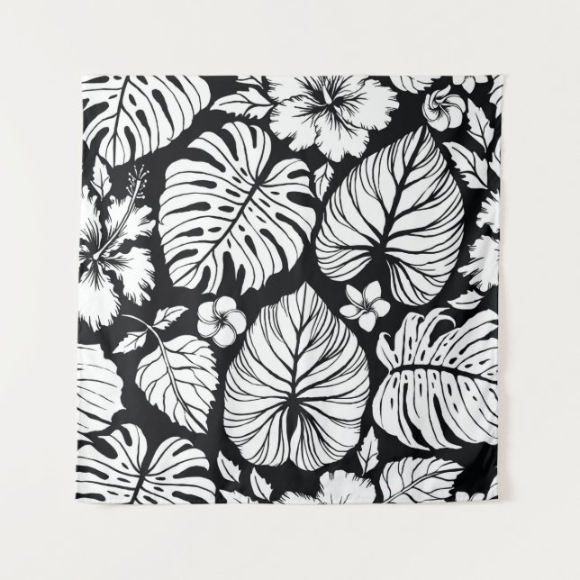 Aloha Hawaiian Shirt Seamless Background Pattern.  Tapestry (Front)