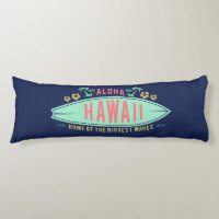 Aloha Hawaiian Surfer body pillow