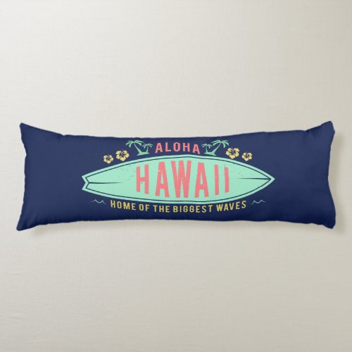 Aloha Hawaiian Surfer body pillow