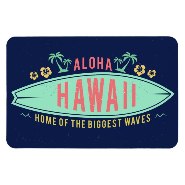 Aloha Hawaiian Surfer magnet (Horizontal)