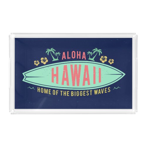 Aloha Hawaiian Surfer serving trays