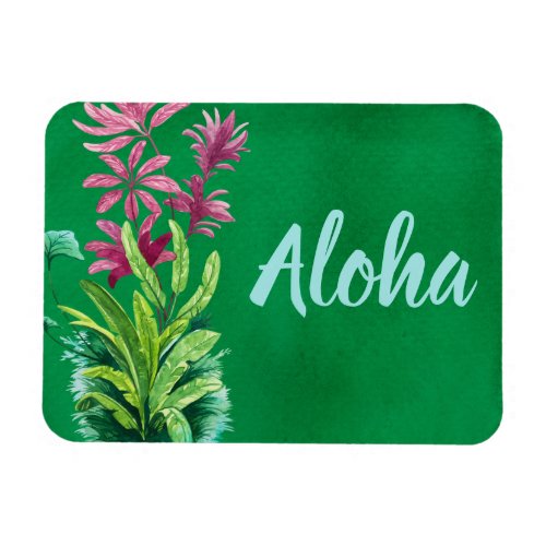 Aloha Hawaiian Tropical Flower Cruise Cabin Magnet