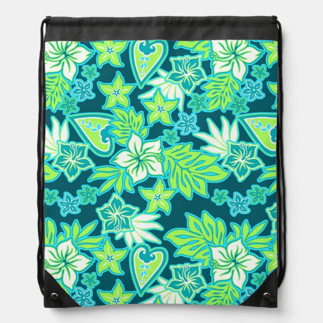Aloha Heart Hawaiian Tropical Backpack (Front)