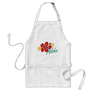 Aloha Hibiscus Adult Apron