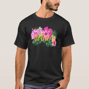 Aloha Hibiscus Flowers T-Shirt