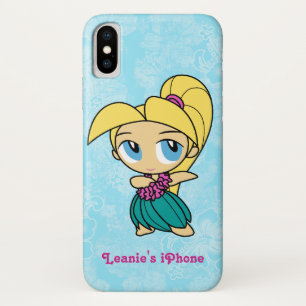 Aloha Honeys Blond Hula Girl Hawaiian Hibiscus iPhone X Case