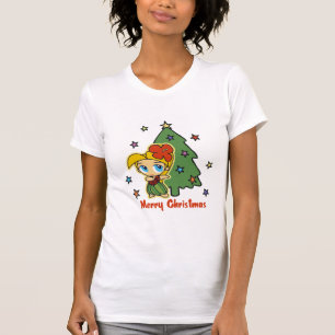 Aloha Honeys Christmas Blond Hula Girl T-Shirt