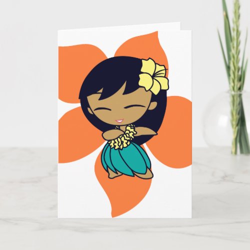 Aloha Honeys Greeting Cards in papaya