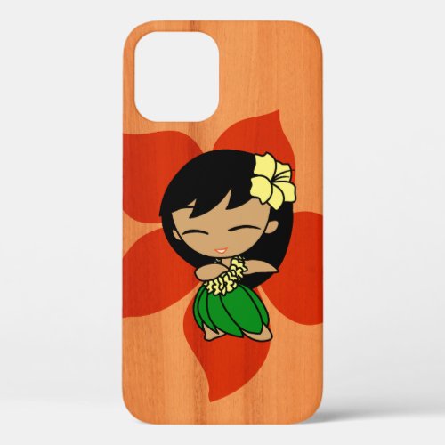 Aloha Honeys Hawaiian Hula Girl Faux Wood Amber iPhone 12 Pro Case