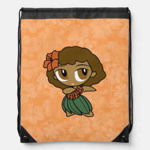 Aloha Honeys Hawaiian Hula Girl Hibiscus Backpack