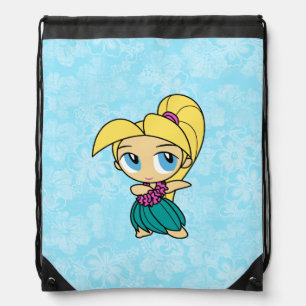 Aloha Honeys Hawaiian Hula Girl Hibiscus Backpack