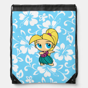 Aloha Honeys Hawaiian Hula Girl Hibiscus Backpack