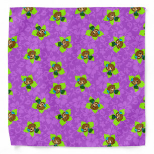 Aloha Honeys Hawaiian Hula Girl Hibiscus Bandana