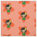 Aloha Honeys Hawaiian Hula Girl Hibiscus Fabric