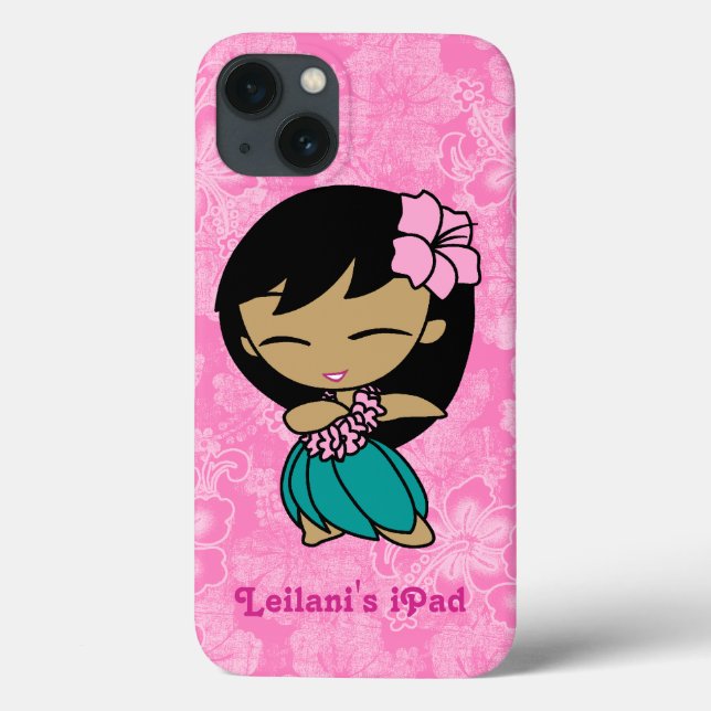 Aloha Honeys Hawaiian Hula Girl iPad Air Case (Back)