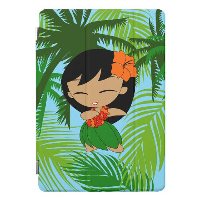 Aloha Honeys Hawaiian Hula Girl iPad Pro Cover (Front)