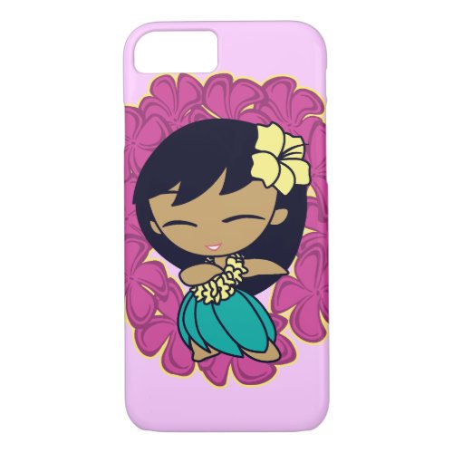 Aloha Honeys Hawaiian Hula Girl Plumeria Lei iPhone 87 Case