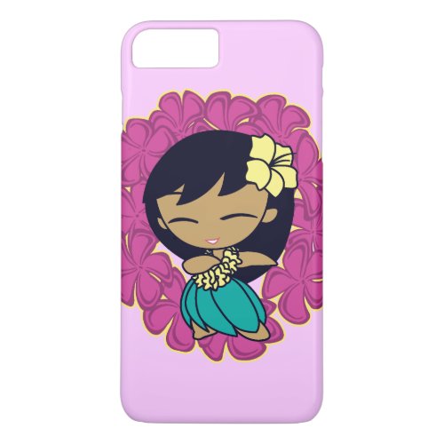 Aloha Honeys Hawaiian Hula Girl Plumeria Lei iPhone 8 Plus7 Plus Case