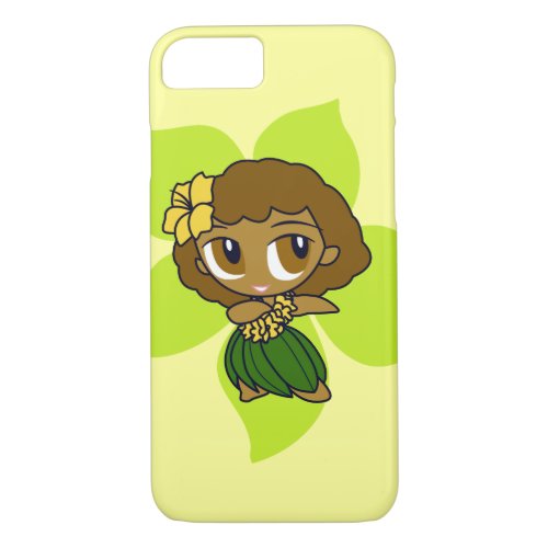 Aloha Honeys Hawaiian Lime Hibiscus Hula Girl iPhone 87 Case