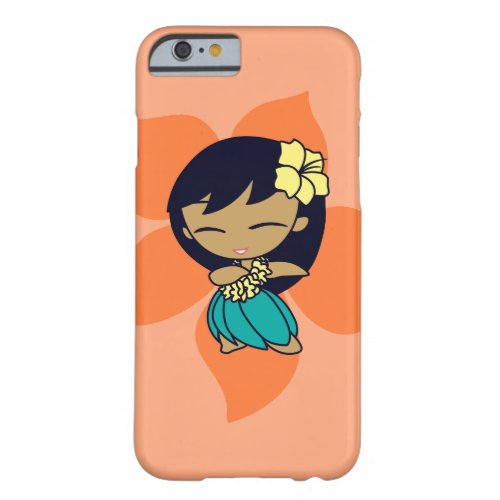 Aloha Honeys Hawaiian Papaya Hibiscus Hula Girl Barely There iPhone 6 Case