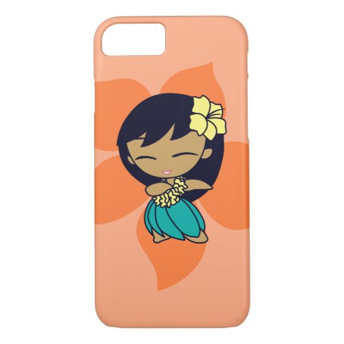 Aloha Honeys Hawaiian Papaya Hibiscus Hula Girl iPhone 87 Case