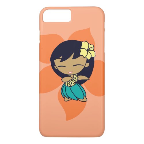 Aloha Honeys Hawaiian Papaya Hibiscus Hula Girl iPhone 8 Plus7 Plus Case