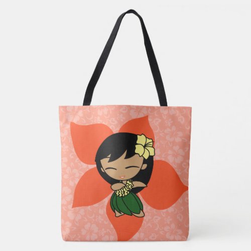 Aloha Honeys Hawaiian Papaya Hula Girl Beach Bag