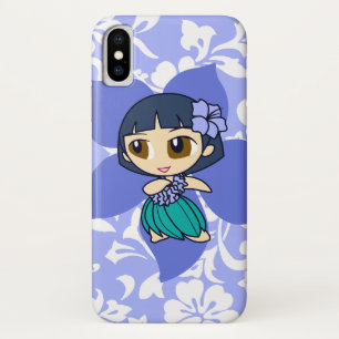 Aloha Honeys Hawaiian Peri Pareau Hula Girl iPhone X Case