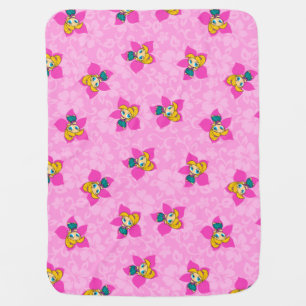 Aloha Honeys Hawaiian Pink Pareau Hula Girl Swaddle Blanket