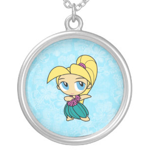 Aloha Honeys Hula Girl Hibiscus Necklaces