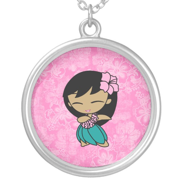Aloha Honeys Hula Girl Hibiscus Necklaces (Front)
