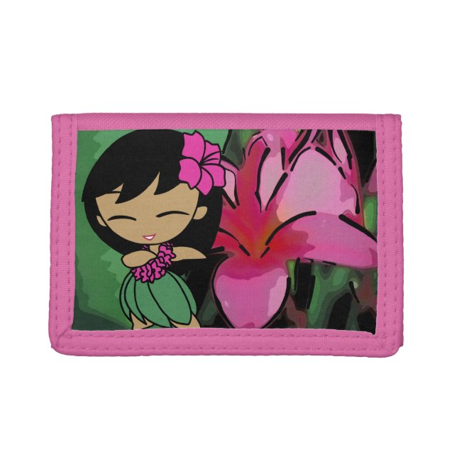 Aloha Honeys Hula Girl Hibiscus Wallets (Front)