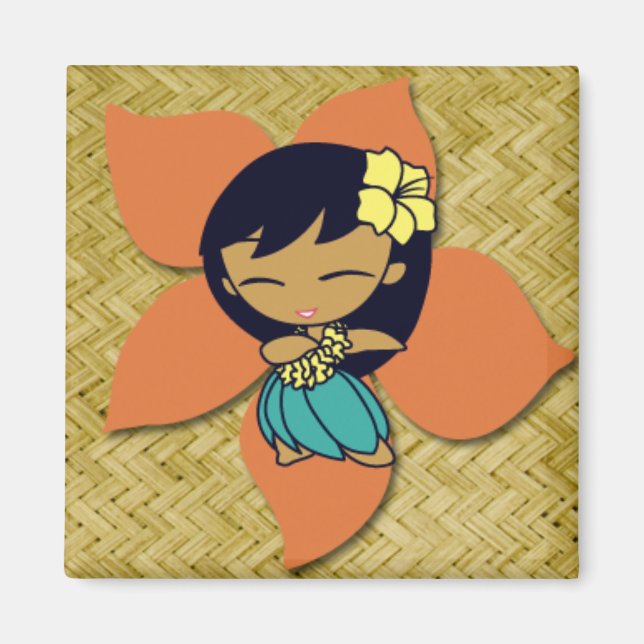 Aloha Honeys Hula Girl Magnets (Front)