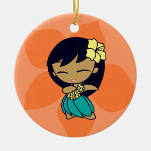 Aloha Honeys Hula Girl Ornaments