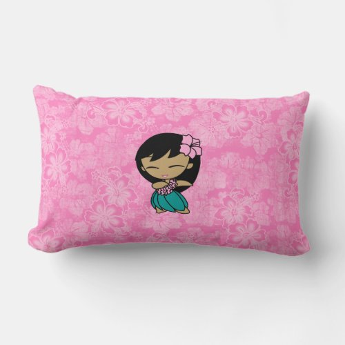 Aloha Honeys Hula Girl Reversible Lumbar Pillows