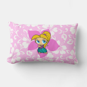Aloha Honeys Hula Girl Reversible Lumbar Pillows