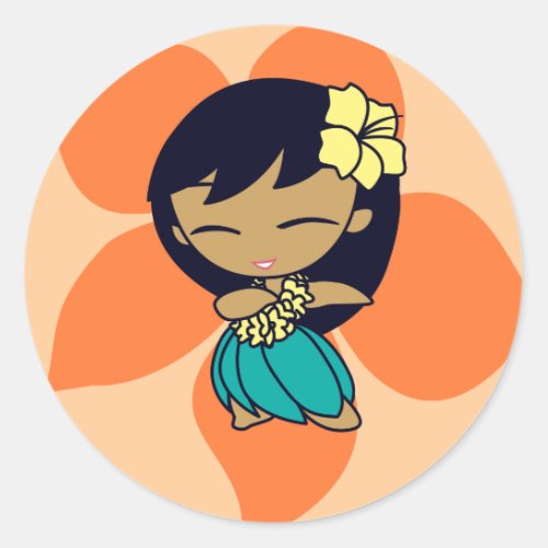 Aloha Honeys Stickers in lt peach