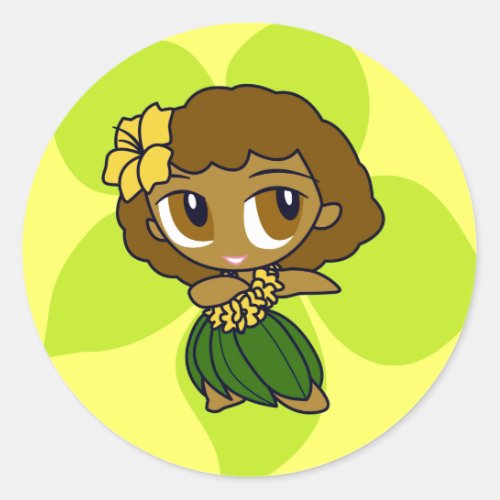 Aloha Honeys Stickers in lt yellow