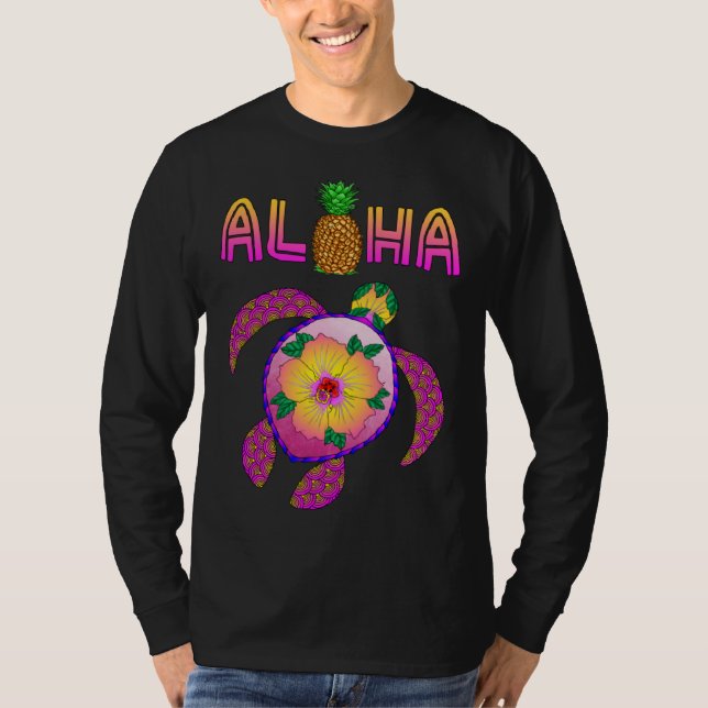 Aloha Honu Turtle Hawaii T-Shirt (Front)