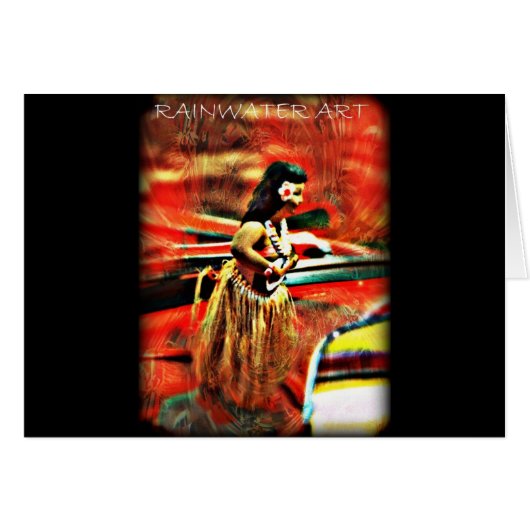 Aloha Hula Girl Cards (Front Horizontal)