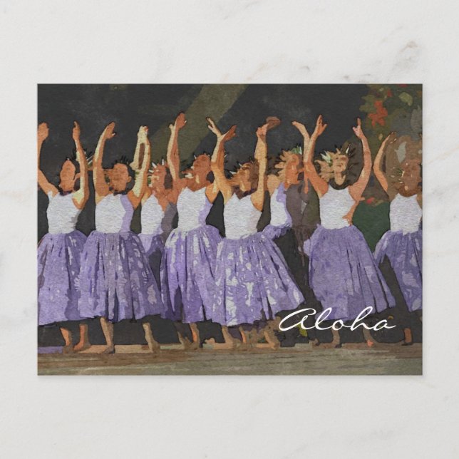 Aloha Hula Postcard (Front)