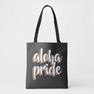 Aloha Is Aloha Rainbow Pride Hawaii Tote Bag