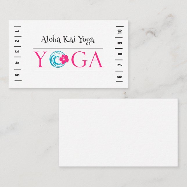 Aloha Kai Yoga Punch Card (Front/Back)