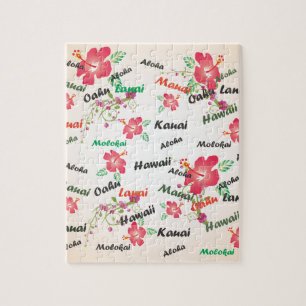 aloha, kauai, hawaii, oahu, maui, lanai background jigsaw puzzle
