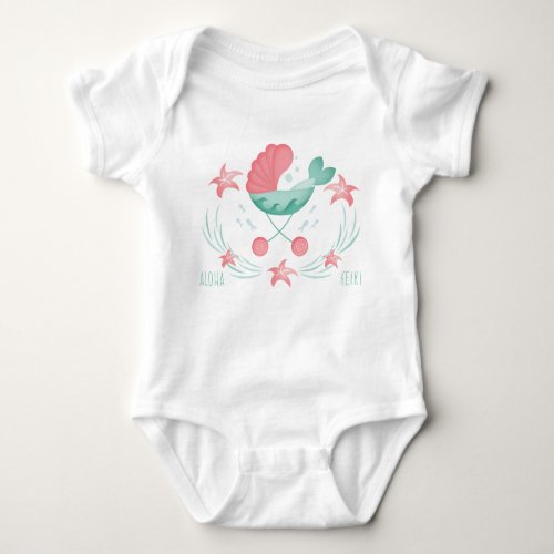 Aloha Keiki Mermaid Stroller Baby Bodysuit