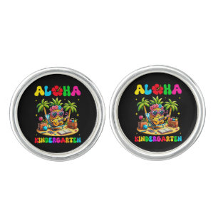Aloha Kindergarten Pineapple Hawaii Back to School Cufflinks