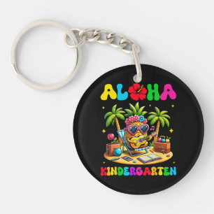 Aloha Kindergarten Pineapple Hawaii Back to School Keychain