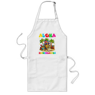 Aloha Kindergarten Pineapple Hawaii Back to School Long Apron