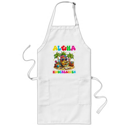 Aloha Kindergarten Pineapple Hawaii Back to School Long Apron