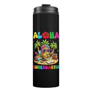Aloha Kindergarten Pineapple Hawaii Back to School Thermal Tumbler